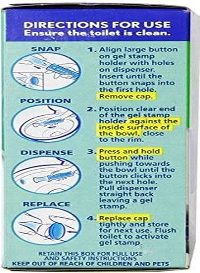 Scrubbing Bubbles Mega Value Scrubbing Bubbles Toilet Cleaning Gel Fresh, 2 Dispensers, 8 Refills, 48 Gel Stamps, 10.72oz - Image 3